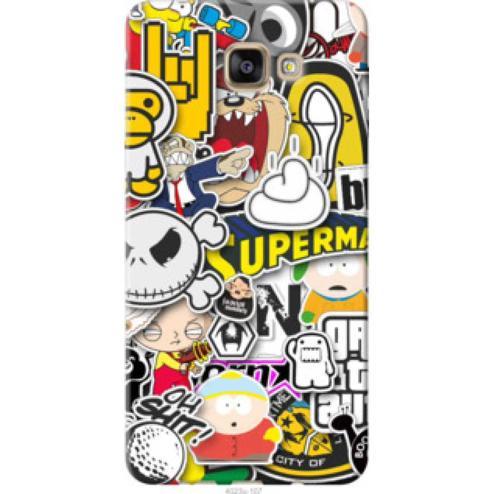 Чехол на Samsung Galaxy A9 Pro Popular logos (4023u-724)