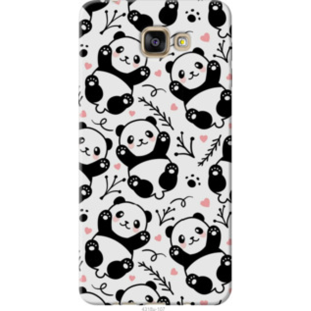 Чехол на Samsung Galaxy A9 Pro Панды (4318u-724)