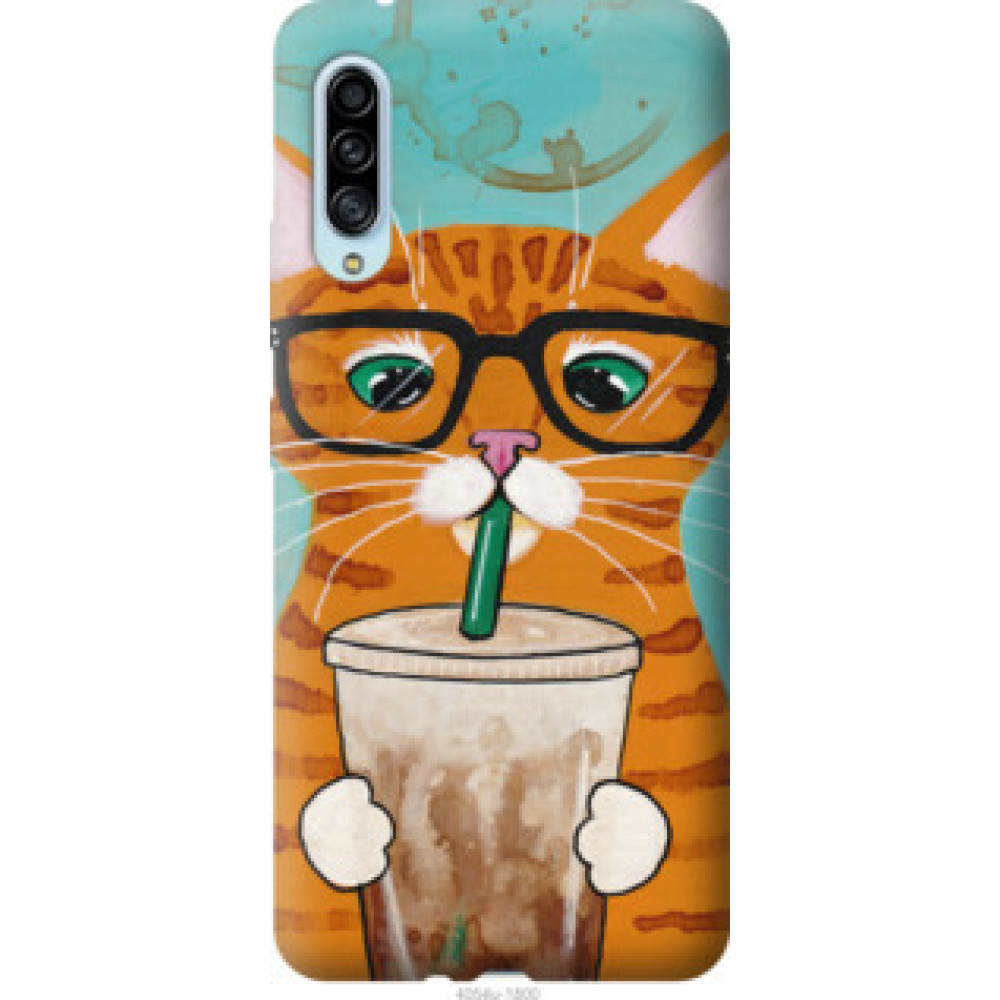 Чохол на Samsung Galaxy A90 5G Зеленоглазый кот в очках (4054u-1800)