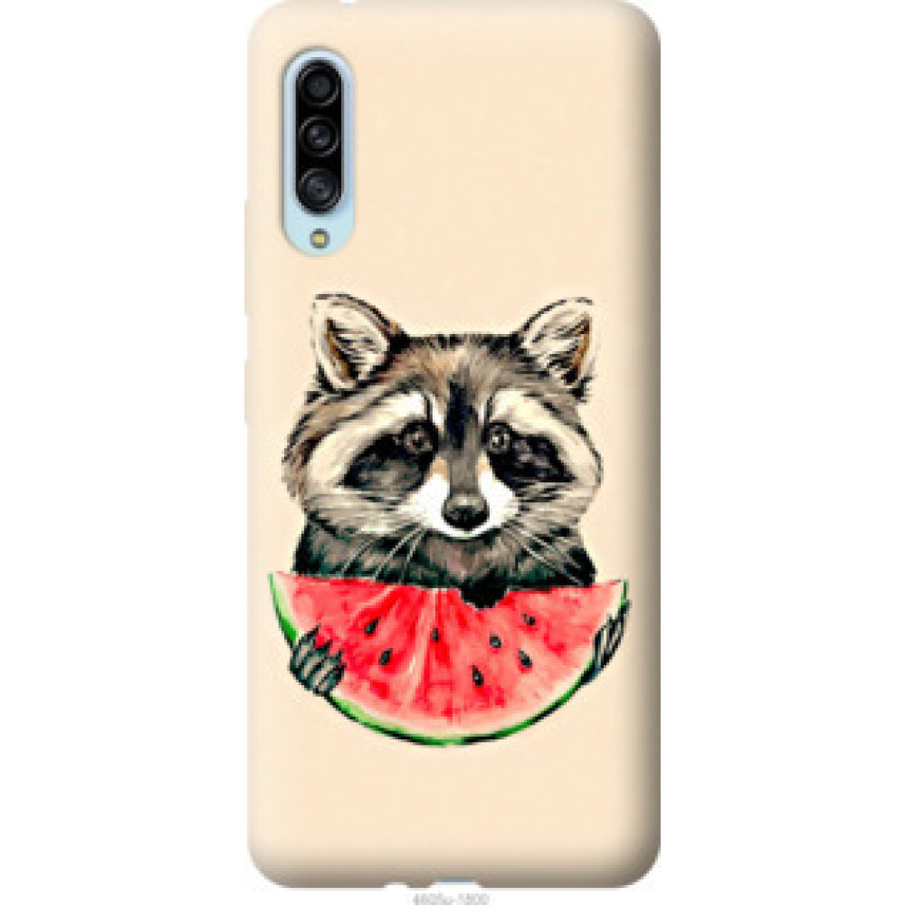 Чехол на Samsung Galaxy A90 5G Енотик с арбузом (4605u-1800)