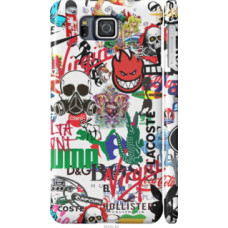 Чехол на Samsung Galaxy Alpha G850F Many different logos (4022c-65)