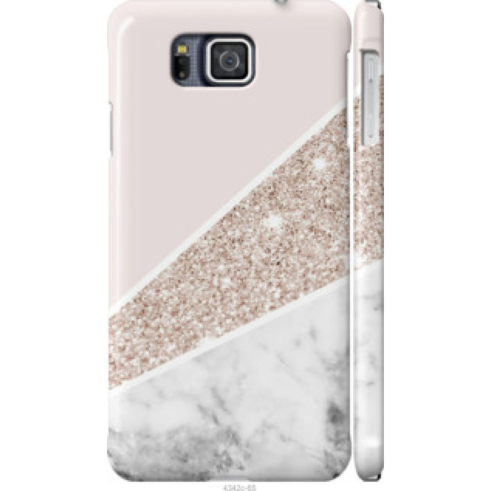 Чехол на Samsung Galaxy Alpha G850F Пастельный мрамор (4342c-65)
