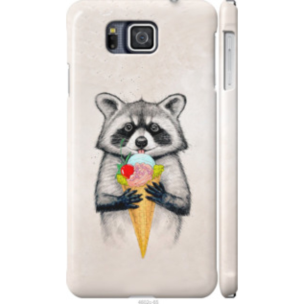 Чехол на Samsung Galaxy Alpha G850F Енотик с мороженым (4602c-65)