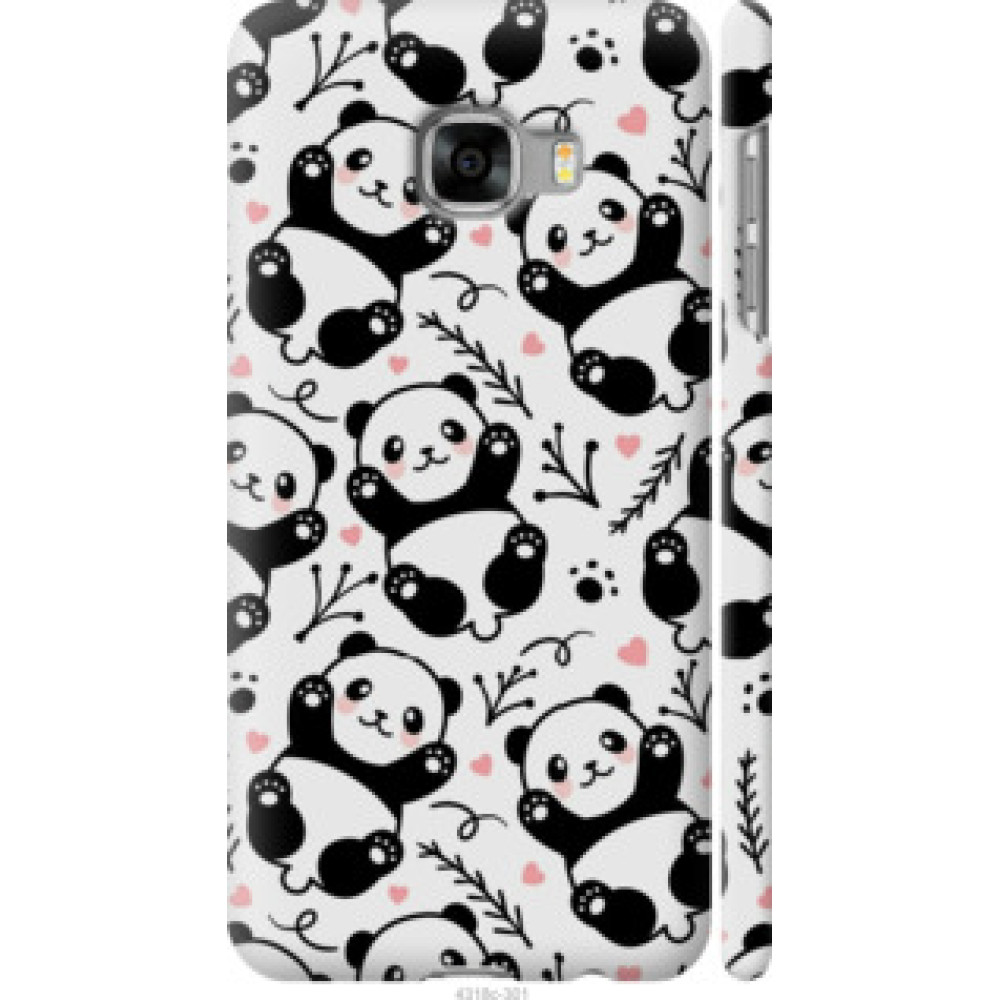 Чехол на Samsung Galaxy C5 C5000 Панды (4318c-301)