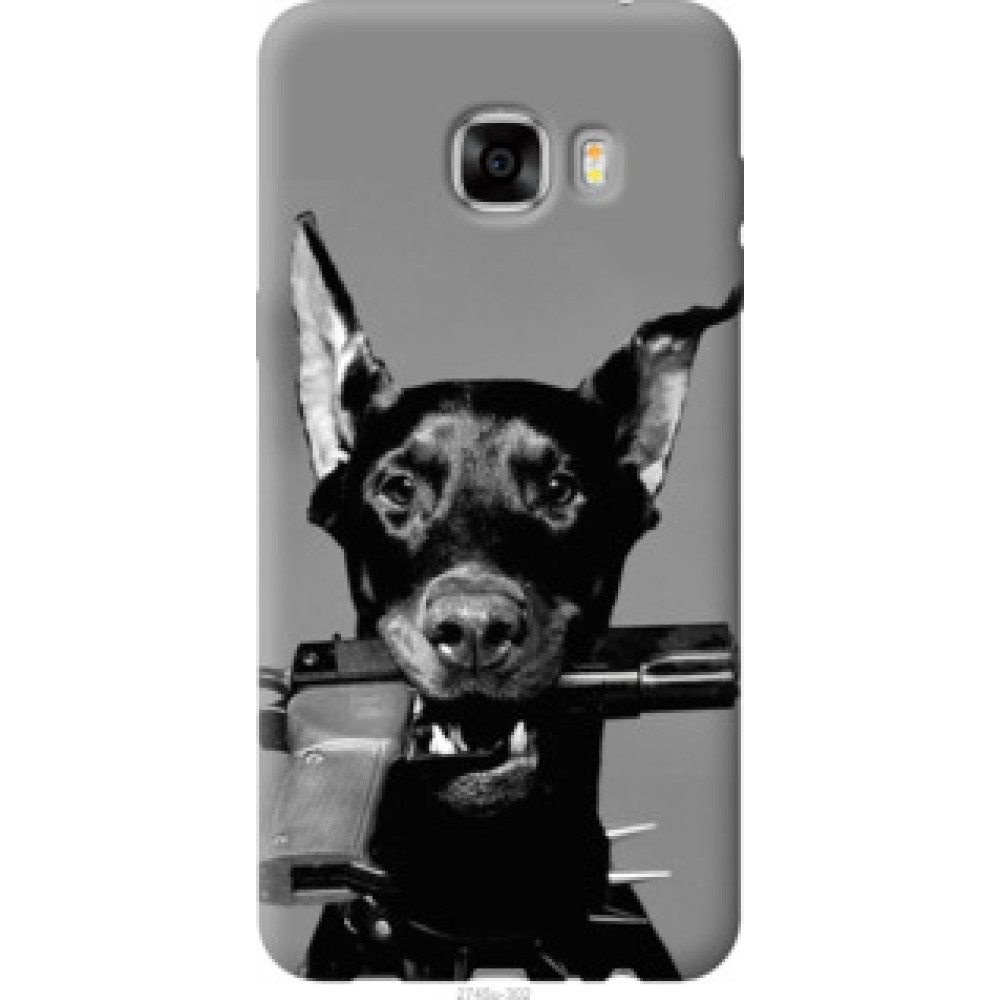 Чехол на Samsung Galaxy C7 C7000 Доберман (2745u-302)