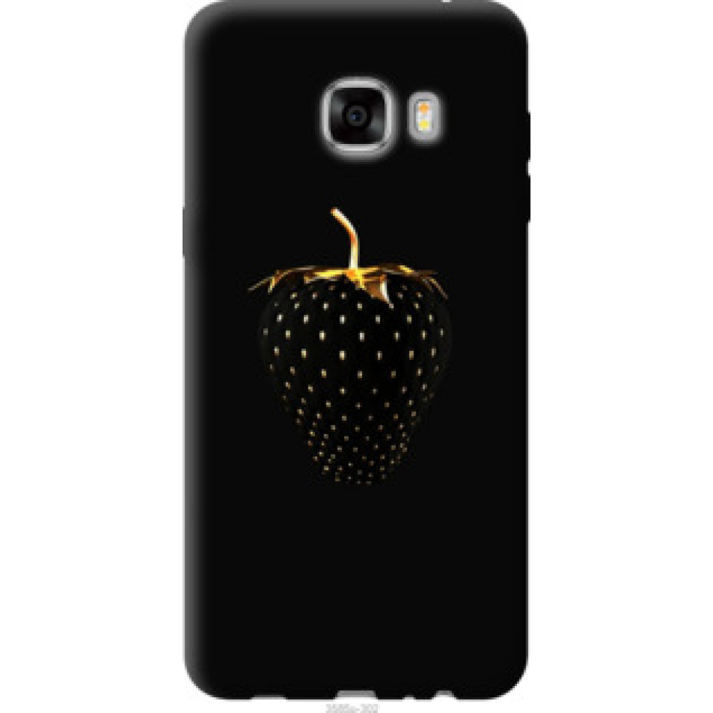 Чохол на Samsung Galaxy C7 C7000 Черная клубника (3585u-302)
