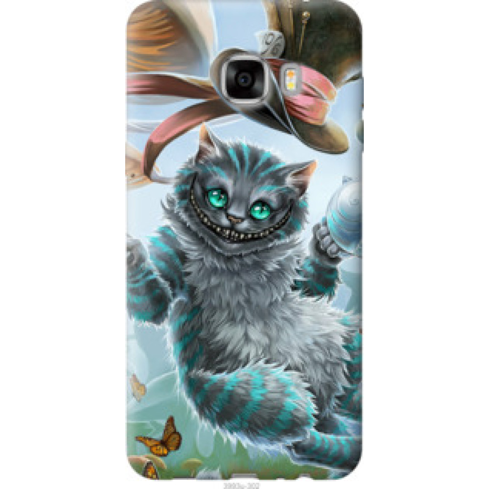 Чехол на Samsung Galaxy C7 C7000 Чеширский кот 2 (3993u-302)