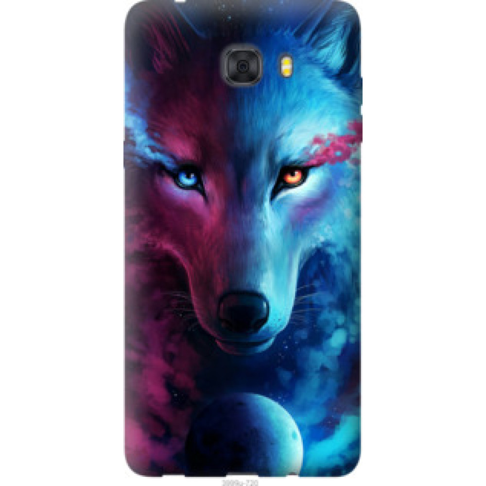 Чехол на Samsung Galaxy C9 Pro Арт-волк (3999u-720)