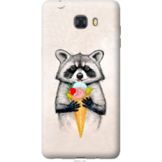 Чехол на Samsung Galaxy C9 Pro Енотик с мороженым (4602u-720)