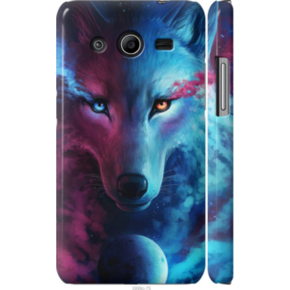 Чехол на Samsung Galaxy Core 2 G355 Арт-волк (3999c-75)