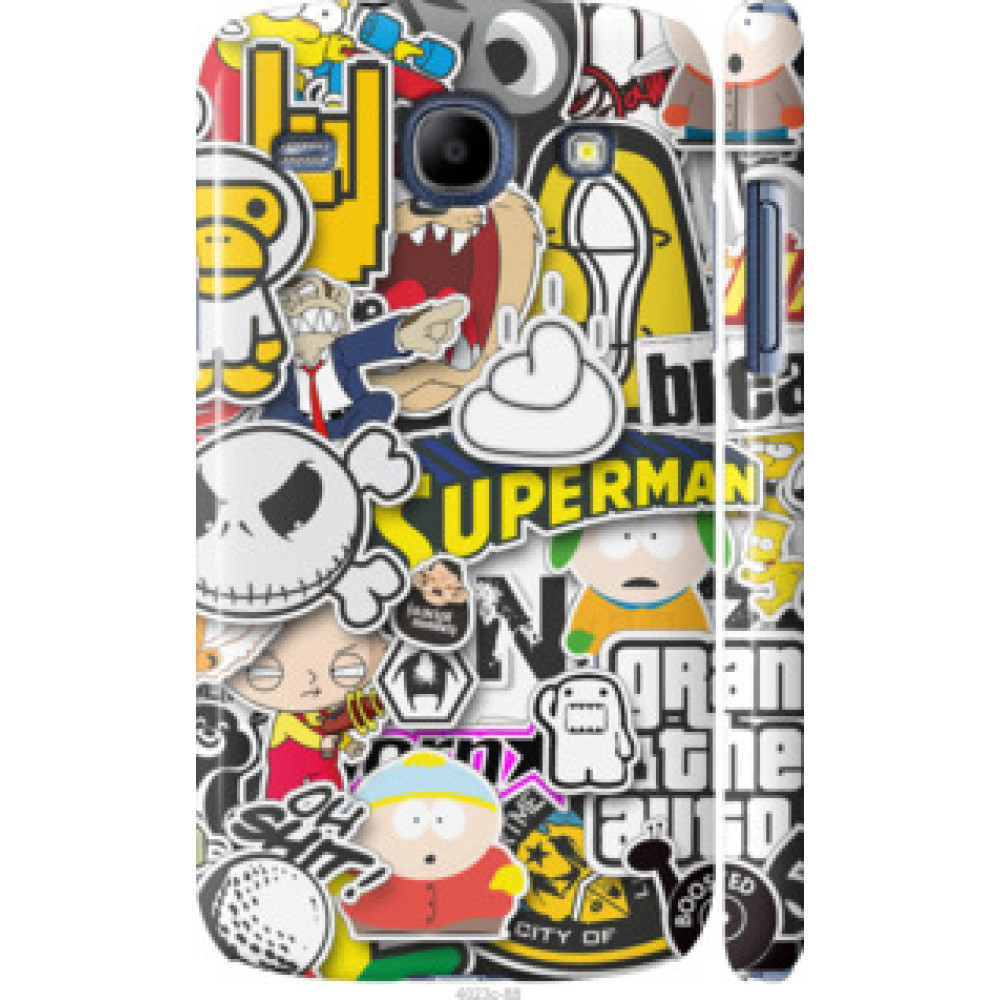 Чехол на Samsung Galaxy Core i8262 Popular logos (4023c-88)