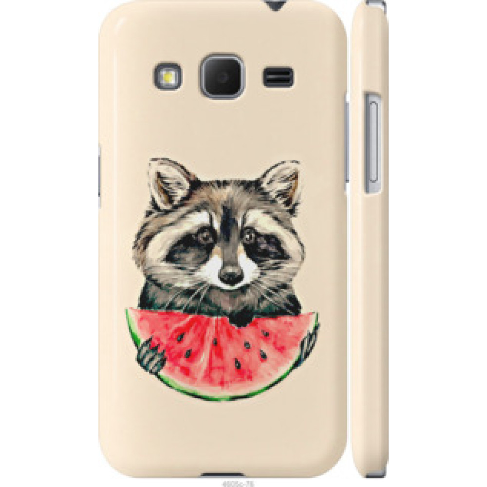 Чехол на Samsung Galaxy Core Prime G360H Енотик с арбузом (4605c-76)