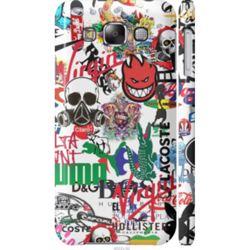 Чохол на Samsung Galaxy E5 E500H Many different logos (4022c-82)