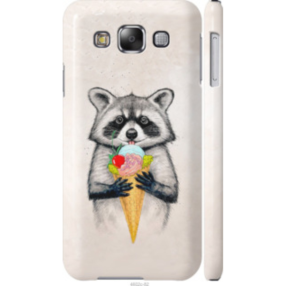 Чохол на Samsung Galaxy E5 E500H Енотик с мороженым (4602c-82)