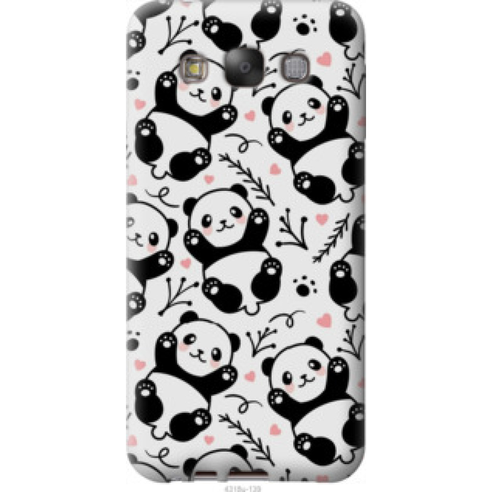 Чехол на Samsung Galaxy E7 E700H Панды (4318u-139)
