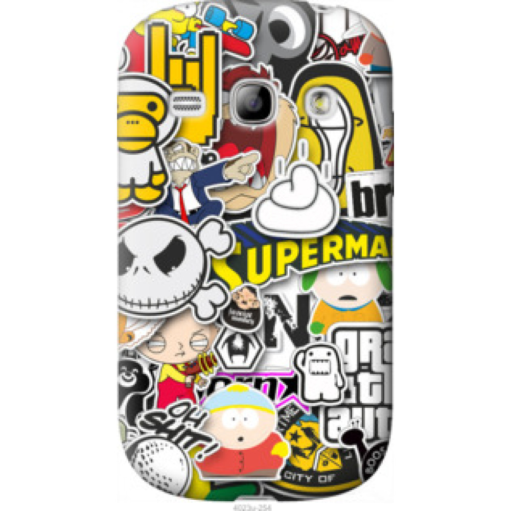 Чехол на Samsung Galaxy Fame S6810 Popular logos (4023u-254)