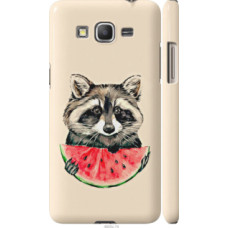 Чехол на Samsung Galaxy Grand Prime G530H Енотик с арбузом (4605c-74)