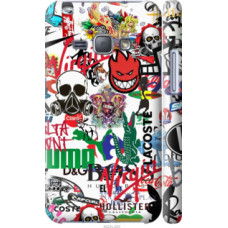 Чехол на Samsung Galaxy J1 (2016) Duos J120H Many different logos (4022c-262)