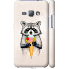 Чехол на Samsung Galaxy J1 (2016) Duos J120H Енотик с мороженым (4602c-262)