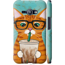 Чехол на Samsung Galaxy J1 Ace J110H Зеленоглазый кот в очках (4054c-215)