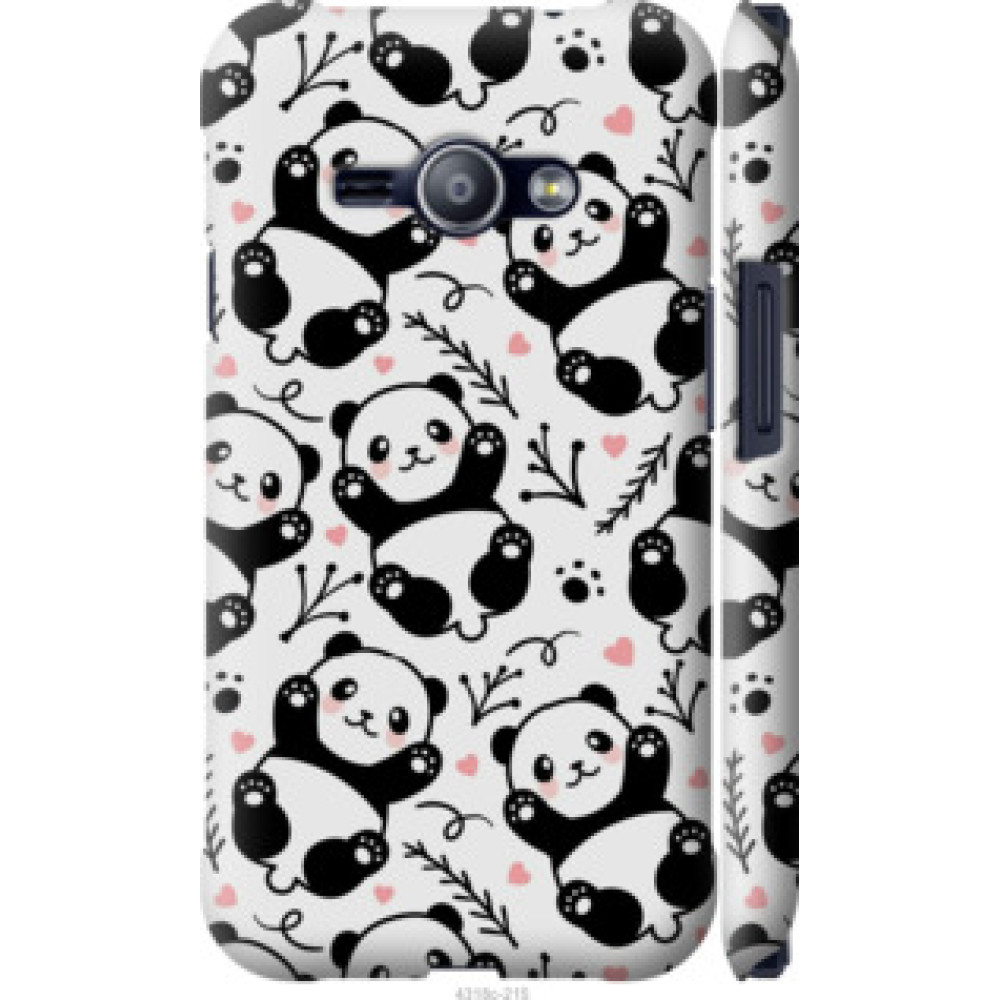 Чехол на Samsung Galaxy J1 Ace J110H Панды (4318c-215)