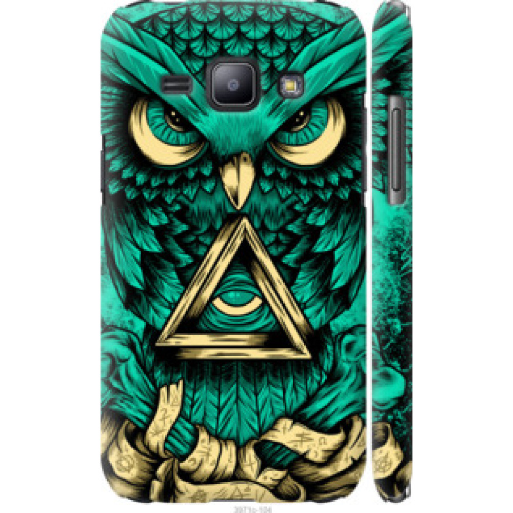 Чехол на Samsung Galaxy J1 J100H Сова Арт-тату (3971c-104)
