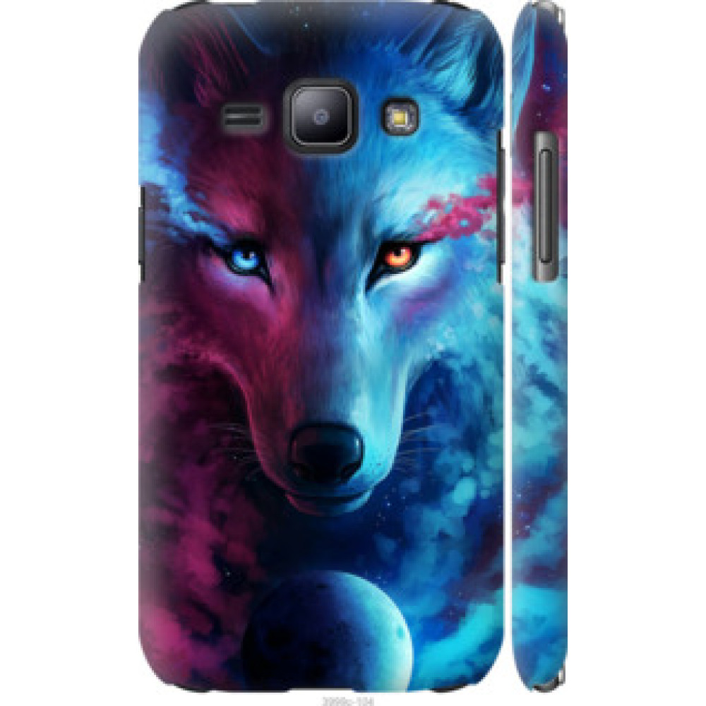 Чехол на Samsung Galaxy J1 J100H Арт-волк (3999c-104)