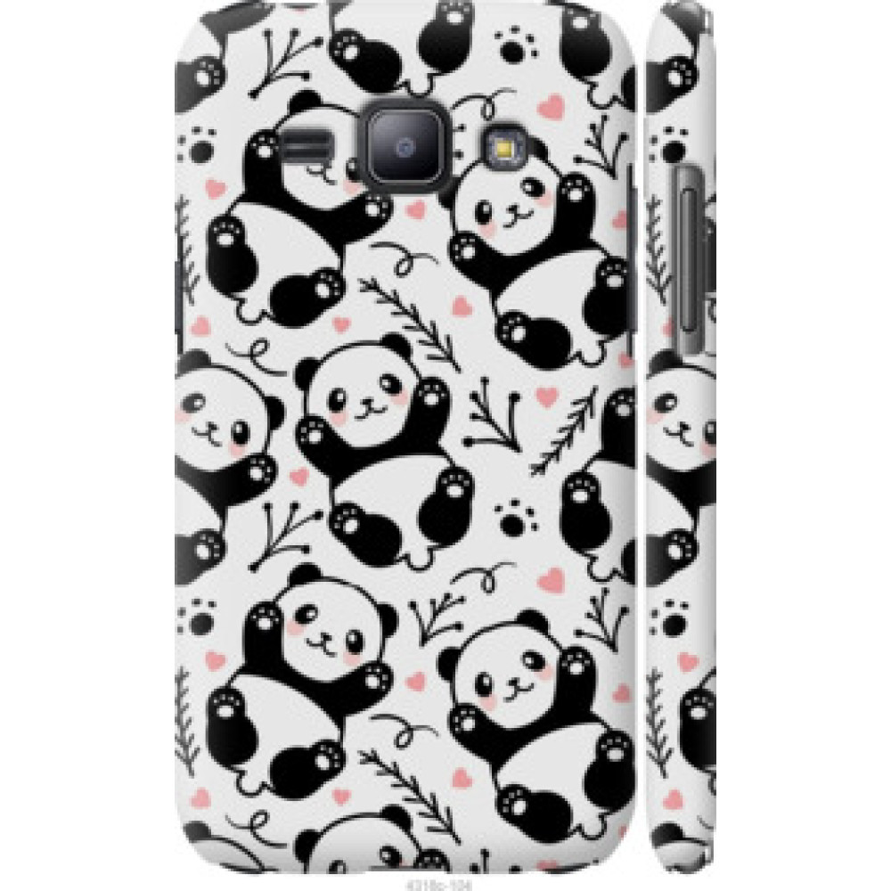 Чехол на Samsung Galaxy J1 J100H Панды (4318c-104)