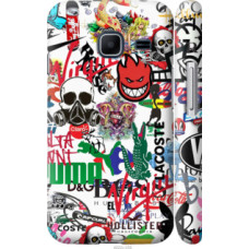 Чехол на Samsung Galaxy J1 Mini J105H Many different logos (4022c-258)