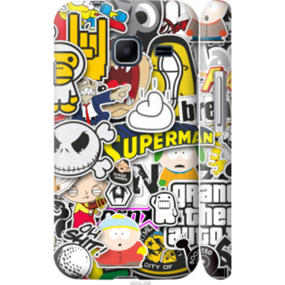 Чехол на Samsung Galaxy J1 Mini J105H Popular logos (4023c-258)