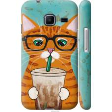 Чехол на Samsung Galaxy J1 Mini J105H Зеленоглазый кот в очках (4054c-258)
