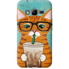 Чехол на Samsung Galaxy J1 Mini Prime J106 Зеленоглазый кот в очках (4054u-632)