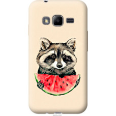 Чехол на Samsung Galaxy J1 Mini Prime J106 Енотик с арбузом (4605u-632)