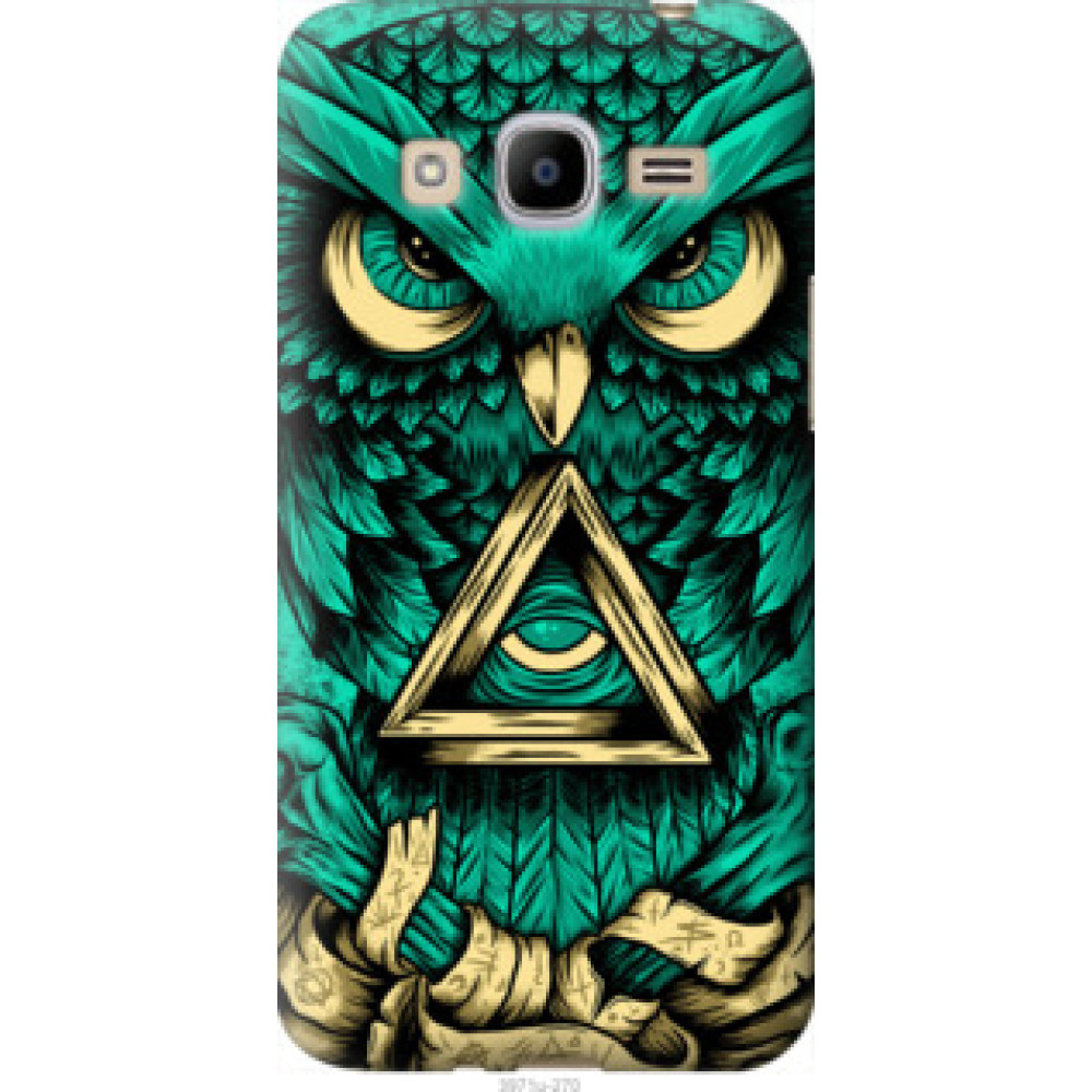 Чехол на Samsung Galaxy J2 (2016) J210 Сова Арт-тату (3971u-270)