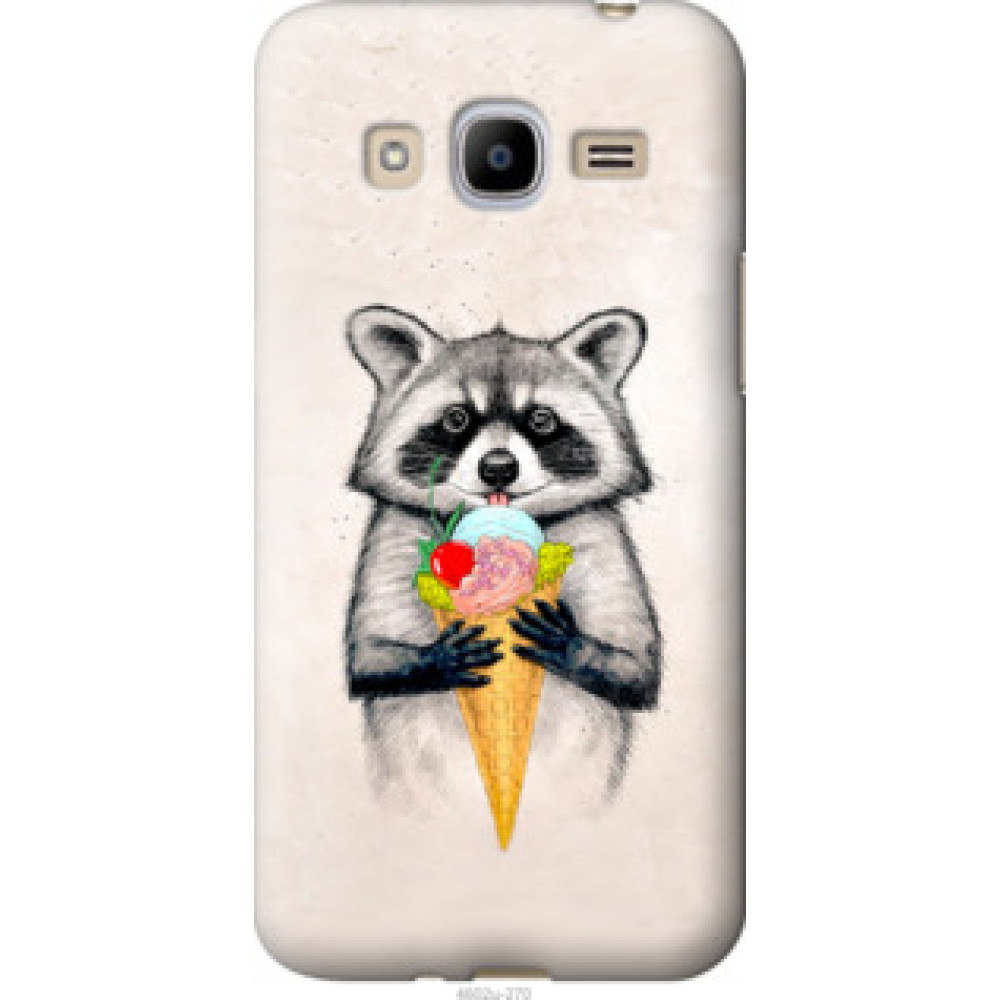 Чохол на Samsung Galaxy J2 (2016) J210 Енотик с мороженым (4602u-270)