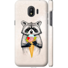 Чехол на Samsung Galaxy J2 2018 Енотик с мороженым (4602c-1351)