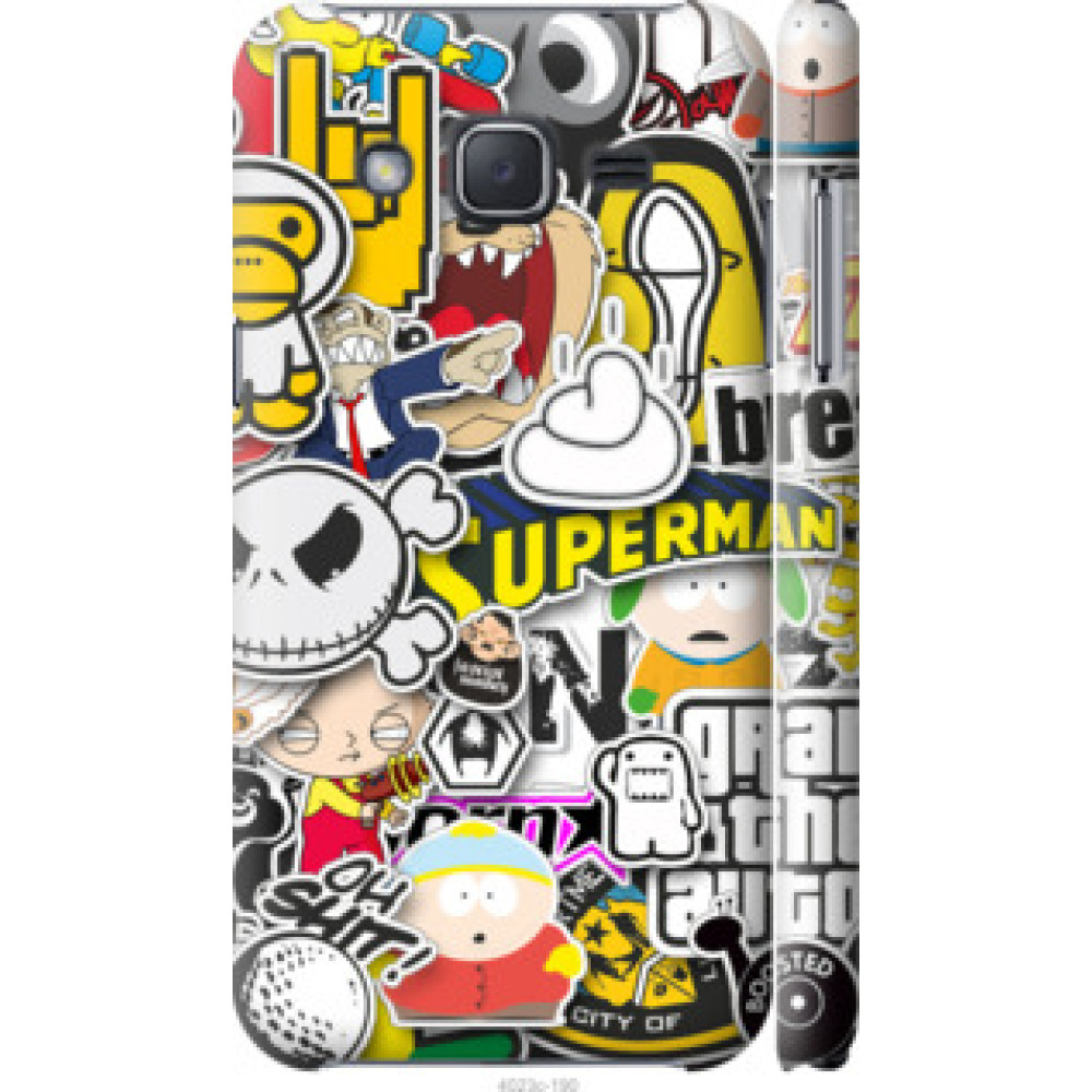 Чохол на Samsung Galaxy J2 J200H Popular logos (4023c-190)