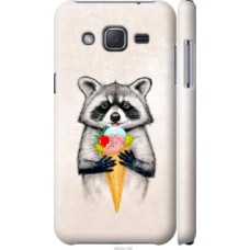 Чехол на Samsung Galaxy J2 J200H Енотик с мороженым (4602c-190)