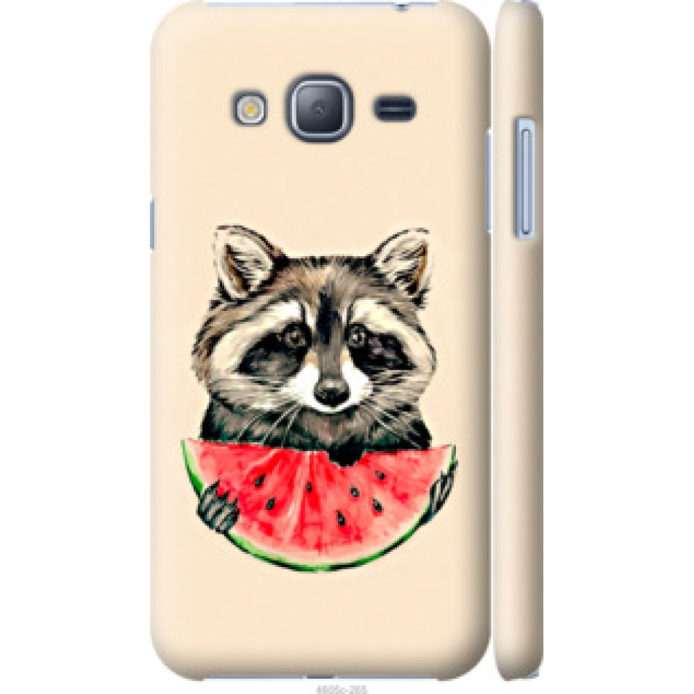 Чохол на Samsung Galaxy J3 Duos (2016) J320H Енотик с арбузом (4605c-265)
