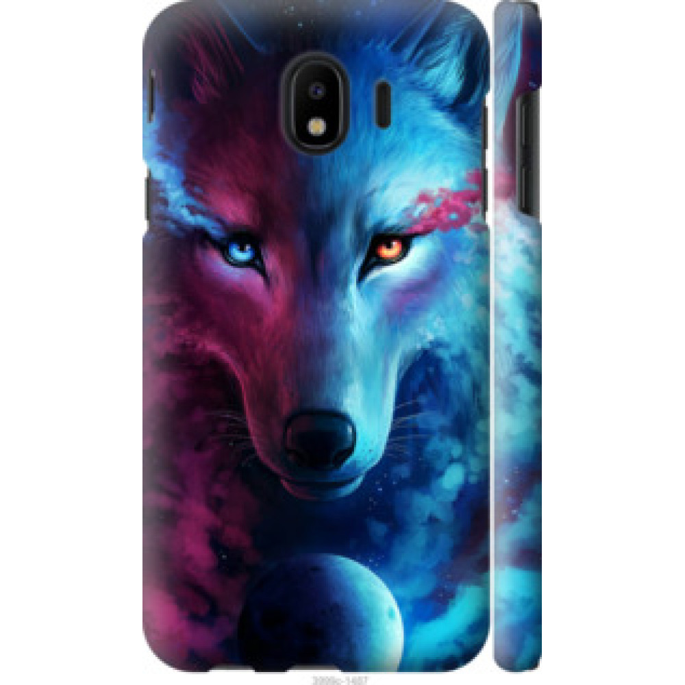 Чехол на Samsung Galaxy J4 2018 Арт-волк (3999c-1487)