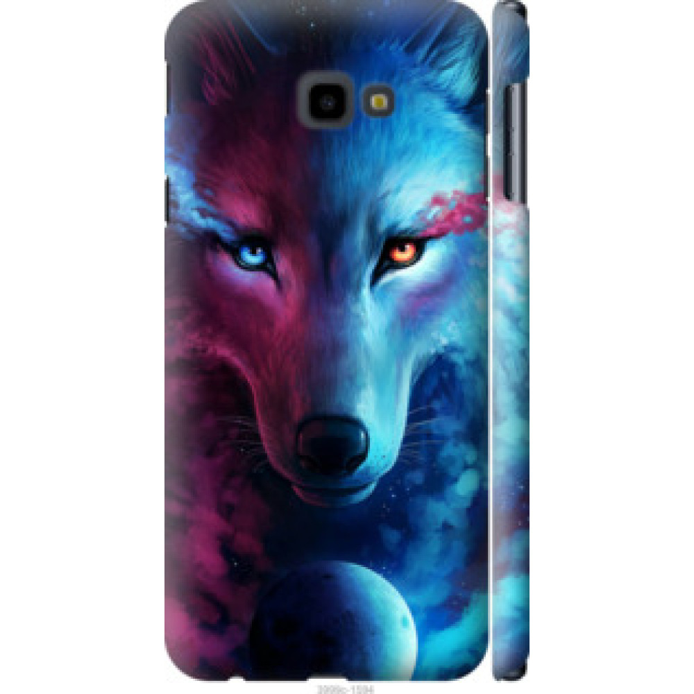 Чехол на Samsung Galaxy J4 Plus 2018 Арт-волк (3999c-1594)