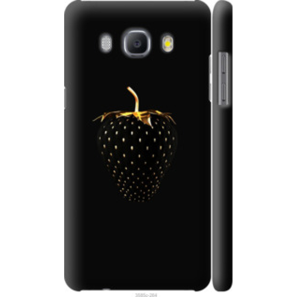 Чехол на Samsung Galaxy J5 (2016) J510H Черная клубника (3585c-264)