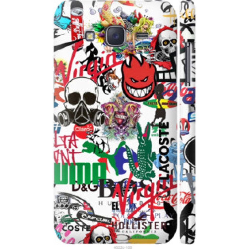 Чехол на Samsung Galaxy J5 (2015) J500H Many different logos (4022c-100)