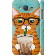 Чехол на Samsung Galaxy J5 (2015) J500H Зеленоглазый кот в очках (4054c-100)