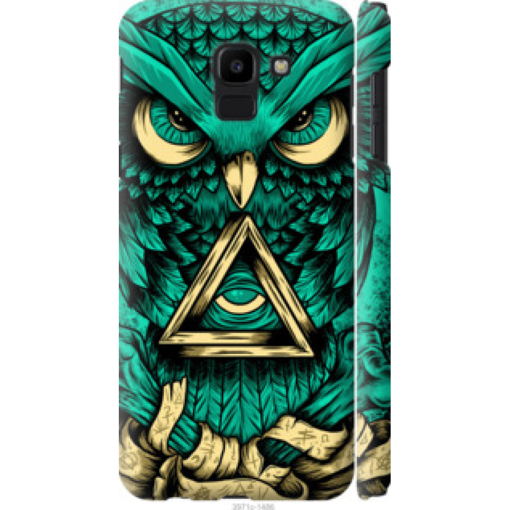 Чехол на Samsung Galaxy J6 2018 Сова Арт-тату (3971c-1486)