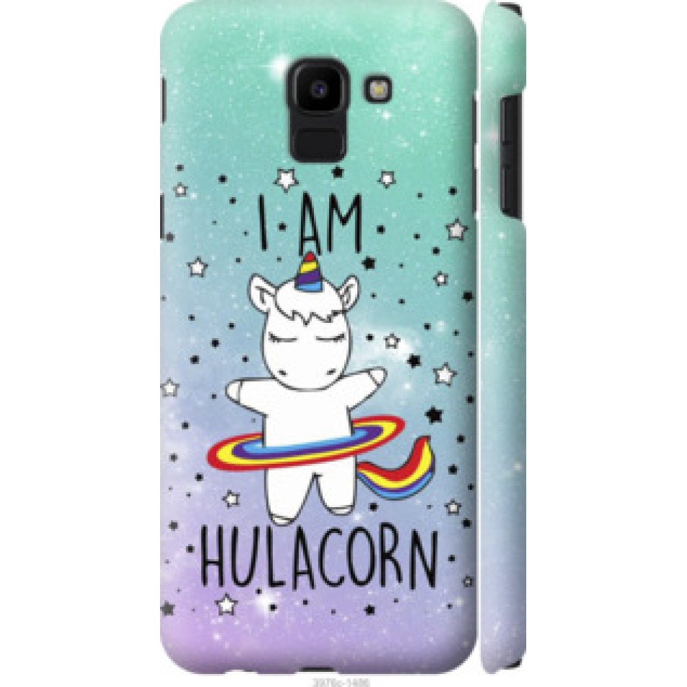 Чехол на Samsung Galaxy J6 2018 I'm hulacorn (3976c-1486)