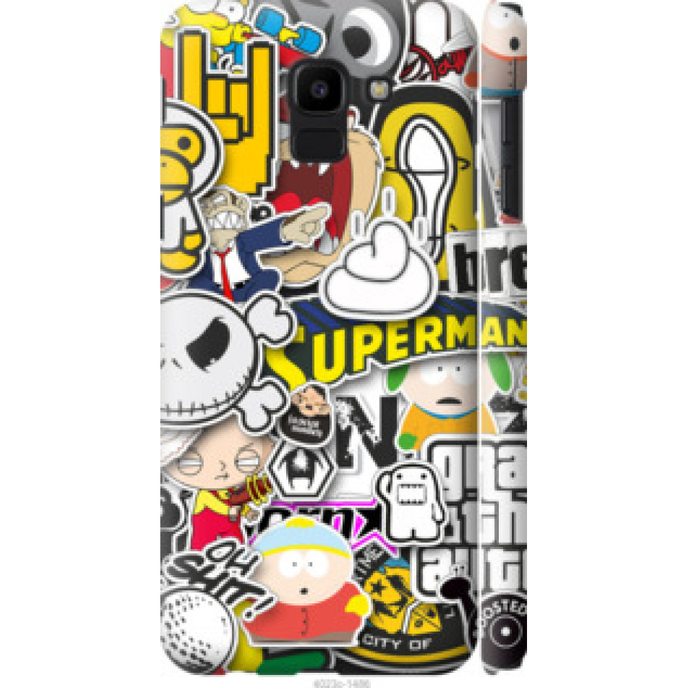 Чехол на Samsung Galaxy J6 2018 Popular logos (4023c-1486)