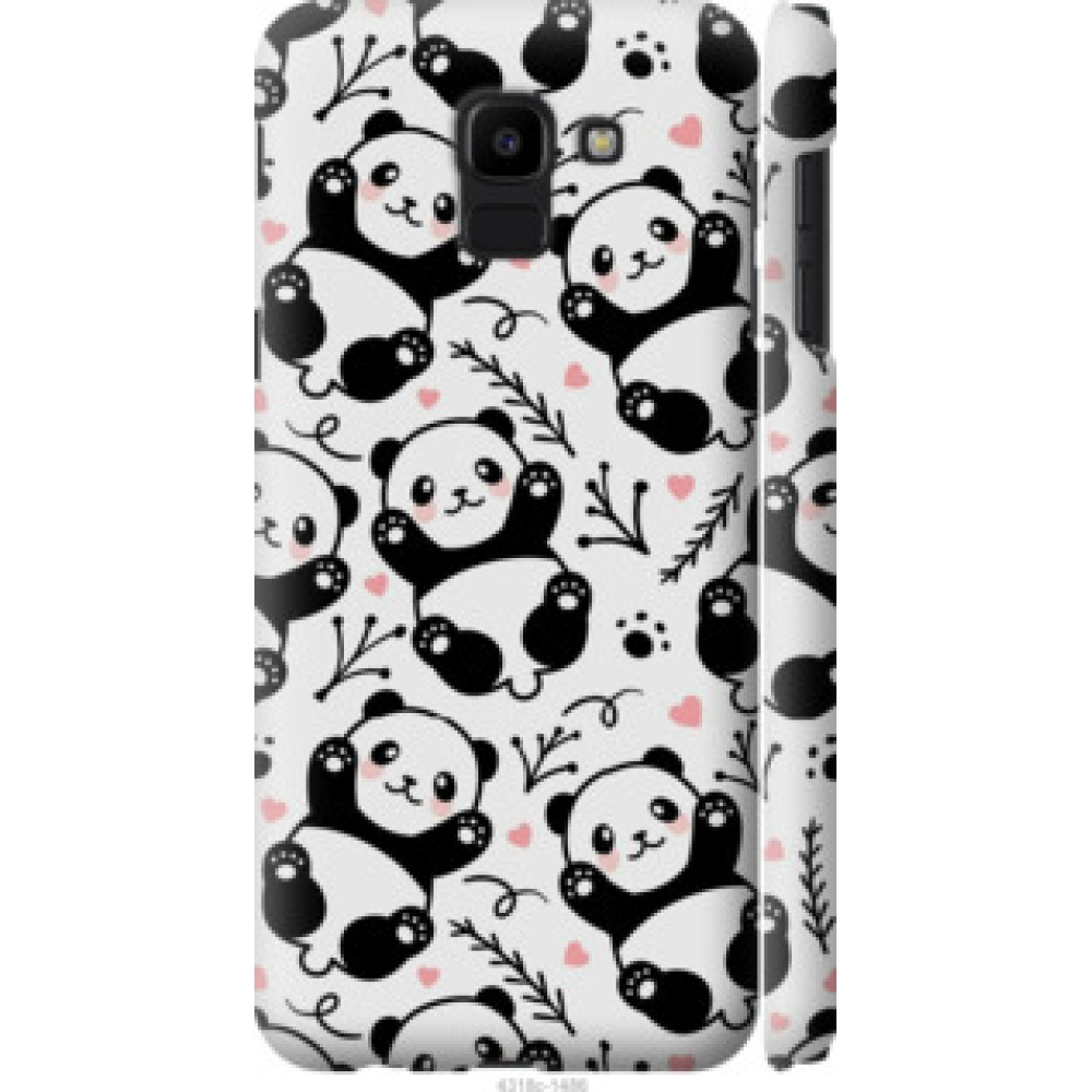 Чохол на Samsung Galaxy J6 2018 Панды (4318c-1486)