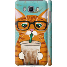 Чехол на Samsung Galaxy J7 (2016) J710F Зеленоглазый кот в очках (4054c-263)