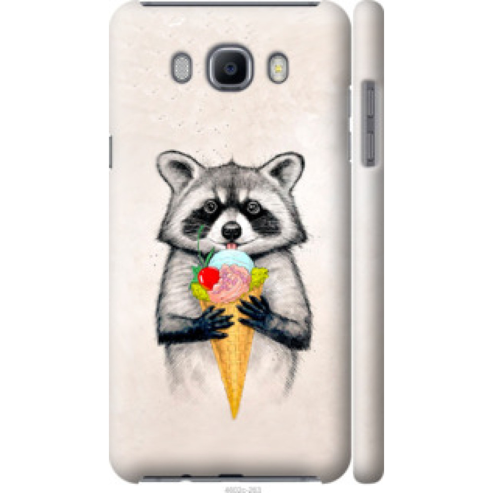 Чохол на Samsung Galaxy J7 (2016) J710F Енотик с мороженым (4602c-263)